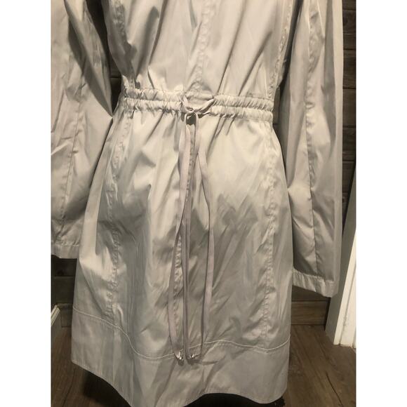 Cole Haan light taupe long women's trench coat size medium - Picture 4 of 9